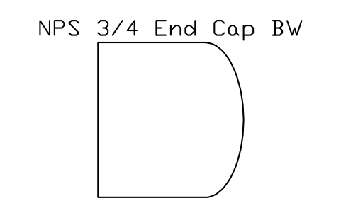 Vorschau des Symbols NPS 3/4 End Cap BW, Block FIT_B169_CAP_0.75