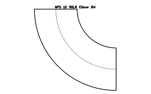 Vorschau des Symbols NPS 12 90LR Elbow BW, Block FIT_B169_ELB90LR_12