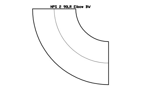 Vorschau des Symbols NPS 2 90LR Elbow BW, Block FIT_B169_ELB90LR_2