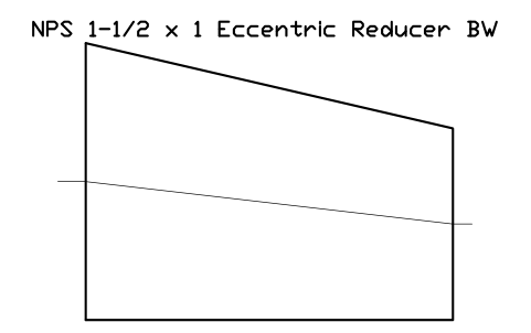 Vorschau des Symbols NPS 1-1/2 x 1 Eccentric Reducer BW, Block FIT_B169_REDE_1.5X1