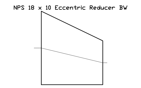 Vorschau des Symbols NPS 18 x 10 Eccentric Reducer BW, Block FIT_B169_REDE_18X10