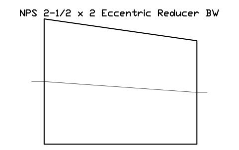 Vorschau des Symbols NPS 2-1/2 x 2 Eccentric Reducer BW, Block FIT_B169_REDE_2.5X2