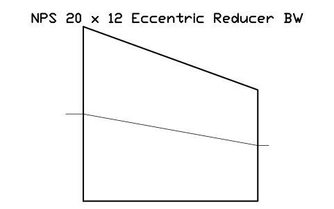 Vorschau des Symbols NPS 20 x 12 Eccentric Reducer BW, Block FIT_B169_REDE_20X12