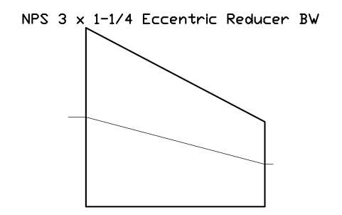 Vorschau des Symbols NPS 3 x 1-1/4 Eccentric Reducer BW, Block FIT_B169_REDE_3X1.25