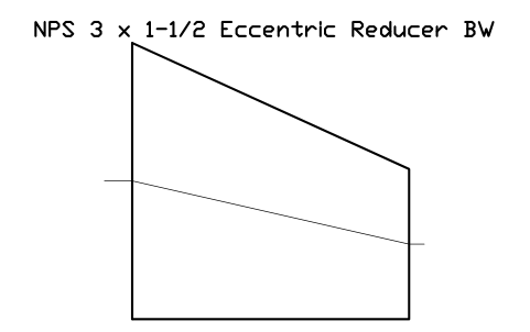 Vorschau des Symbols NPS 3 x 1-1/2 Eccentric Reducer BW, Block FIT_B169_REDE_3X1.5