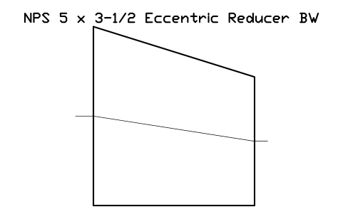 Vorschau des Symbols NPS 5 x 3-1/2 Eccentric Reducer BW, Block FIT_B169_REDE_5X3.5