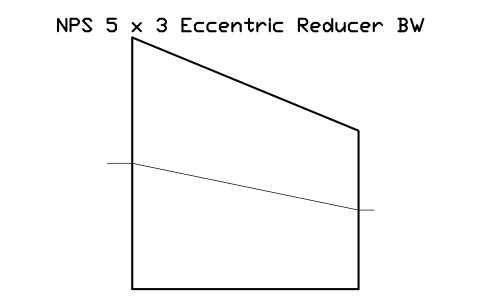 Vorschau des Symbols NPS 5 x 3 Eccentric Reducer BW, Block FIT_B169_REDE_5X3