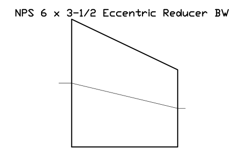 Vorschau des Symbols NPS 6 x 3-1/2 Eccentric Reducer BW, Block FIT_B169_REDE_6X3.5