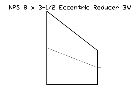 Vorschau des Symbols NPS 8 x 3-1/2 Eccentric Reducer BW, Block FIT_B169_REDE_8X3.5