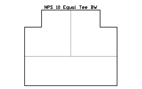 Vorschau des Symbols NPS 10 Equal Tee BW, Block FIT_B169_TEE_10