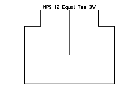 Vorschau des Symbols NPS 12 Equal Tee BW, Block FIT_B169_TEE_12