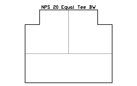 Vorschau des Symbols NPS 20 Equal Tee BW, Block FIT_B169_TEE_20