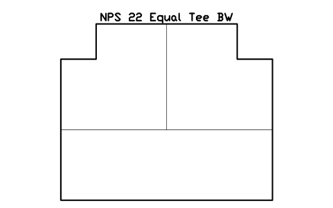 Vorschau des Symbols NPS 22 Equal Tee BW, Block FIT_B169_TEE_22