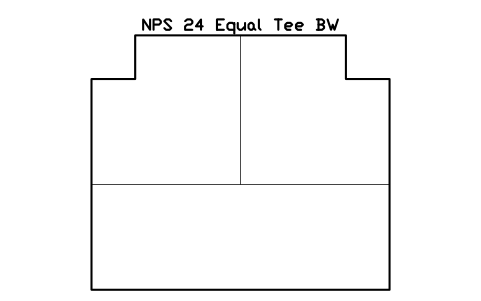 Vorschau des Symbols NPS 24 Equal Tee BW, Block FIT_B169_TEE_24