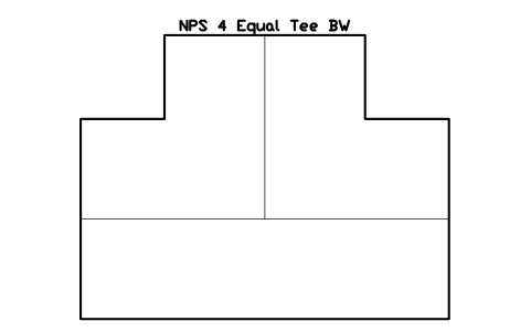 Vorschau des Symbols NPS 4 Equal Tee BW, Block FIT_B169_TEE_4