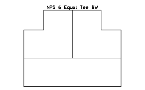 Vorschau des Symbols NPS 6 Equal Tee BW, Block FIT_B169_TEE_6