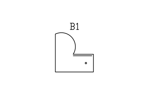 Vorschau des Symbols Bathtub, corner, Block ARCH_BATH_CORNER