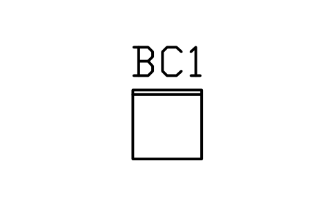 Vorschau des Symbols Base cabinet, 600, Block ARCH_CABINET_BASE