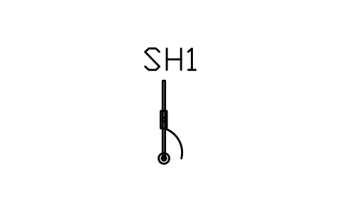 Vorschau des Symbols Shower rail set, front view, Block ARCH_ELEV_SHOWER_RAIL