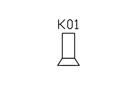 Vorschau des Symbols Extractor hood, chimney type, Block ARCH_KITEL_HOOD_CHIMNEY