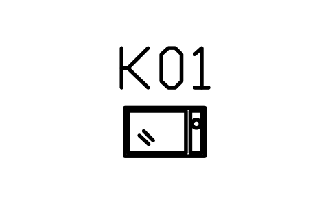 Vorschau des Symbols Microwave oven, front view, Block ARCH_KITEL_MICROWAVE