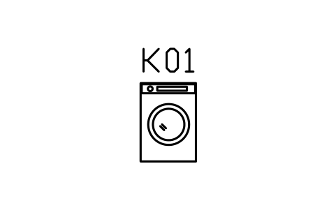 Vorschau des Symbols Washing machine, front view, Block ARCH_KITEL_WASHER
