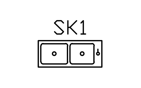 Vorschau des Symbols Kitchen sink, double bowl, Block ARCH_SINK_DOUBLE