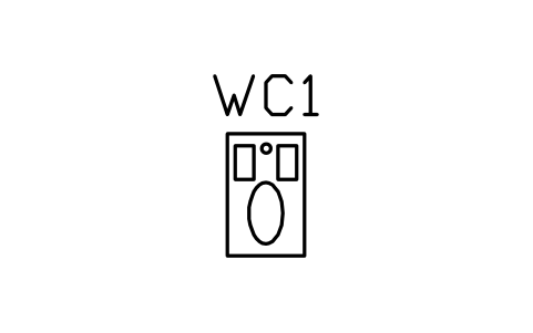 Vorschau des Symbols WC, squat pan, Block ARCH_WC_SQUAT