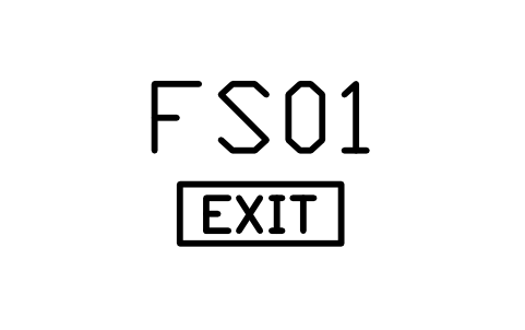 Anteprima del simbolo Exit sign, blocco BEP_EXIT_SIGN