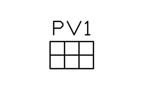Anteprima del simbolo PV panel, blocco BEP_PV_PANEL