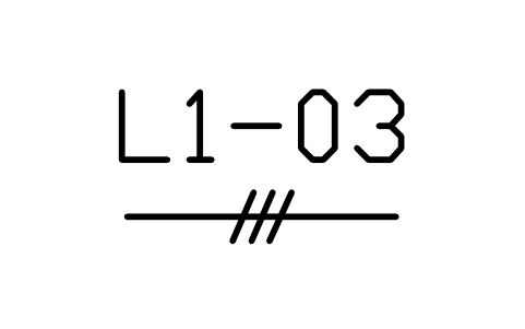 Anteprima del simbolo Circuit with conductor count, blocco BEP_WIRE_COUNT
