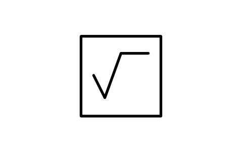 Square root 심볼 미리보기, 블록 IS3_FN_SQRT