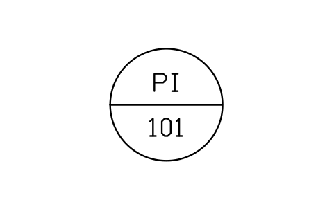 Panel instrument bubble 심볼 미리보기, 블록 IS3_PANEL_INSTRUMENT