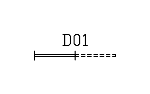 Vorschau des Symbols Door, pocket sliding, Block ARCH_DOOR_POCKET