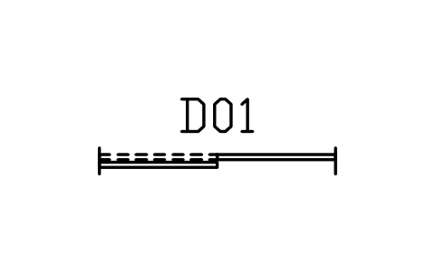 Vorschau des Symbols Door, sliding single, Block ARCH_DOOR_SLIDING