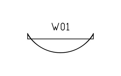 Vorschau des Symbols Window, bow, Block ARCH_WINDOW_BOW