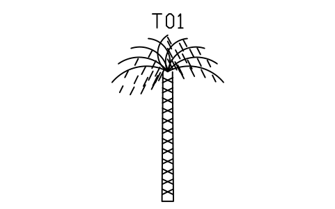 シンボル Palm, date palm, 6000 のプレビュー（ブロック ENT_PALM_DATE）