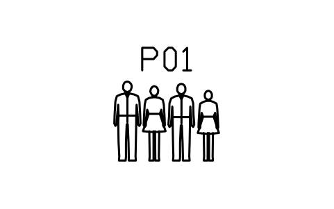 シンボル People, group of four のプレビュー（ブロック ENT_PERSON_GROUP4）