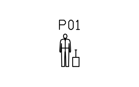 シンボル Person with suitcase のプレビュー（ブロック ENT_PERSON_SUITCASE）