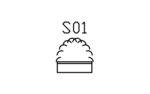 シンボル Planter box with shrub のプレビュー（ブロック ENT_PLANTER_SHRUB）