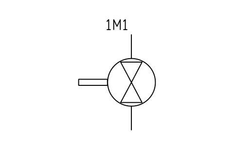 Anteprima del simbolo Air motor, two directions, blocco FPW_AIRMOTOR_2