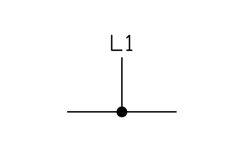 Anteprima del simbolo Connection of two lines, blocco FPW_CONNECT