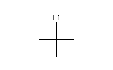 Anteprima del simbolo Lines crossing, not connected, blocco FPW_CROSS