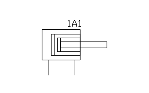 Anteprima del simbolo Telescopic cylinder, double, blocco FPW_CYL_TELESCOPIC_2