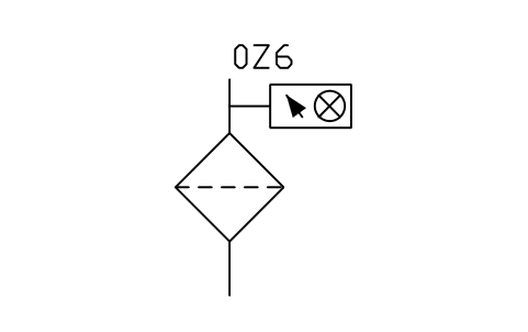 Anteprima del simbolo Filter, clogging indicator, blocco FPW_FILTER_INDICATOR