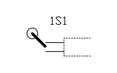 Anteprima del simbolo Roller lever, blocco FPW_MECH_ROLLER