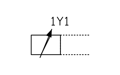 Anteprima del simbolo Solenoid, proportional, blocco FPW_MECH_SOLPROP