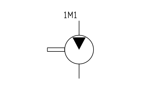 Anteprima del simbolo Motor, fixed displacement, blocco FPW_MOTOR_FIXED