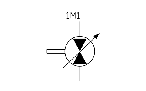 Anteprima del simbolo Motor, variable, reversible, blocco FPW_MOTOR_VAR_2