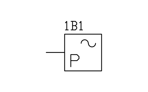 Anteprima del simbolo Pressure sensor, analogue, blocco FPW_PRESSURE_SENSOR